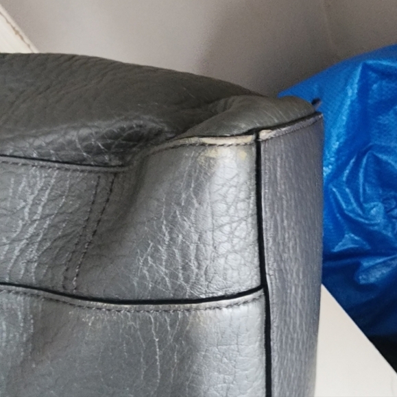 COPY - Coach Legacy Elegant Gray Leather Tote Bag with Pink Accents - Picture 6 of 10